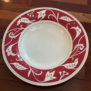 Fitz & Floyd Town and Country Large 14 inch Serving Bowl Christmas Holiday